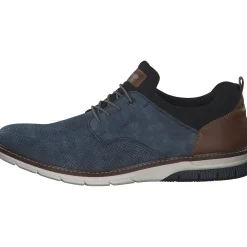 Rieker 14450, Business-Schnürschuhe, Herren, Blau