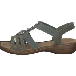 Rieker 60839, Keilsandaletten, Damen, schilf