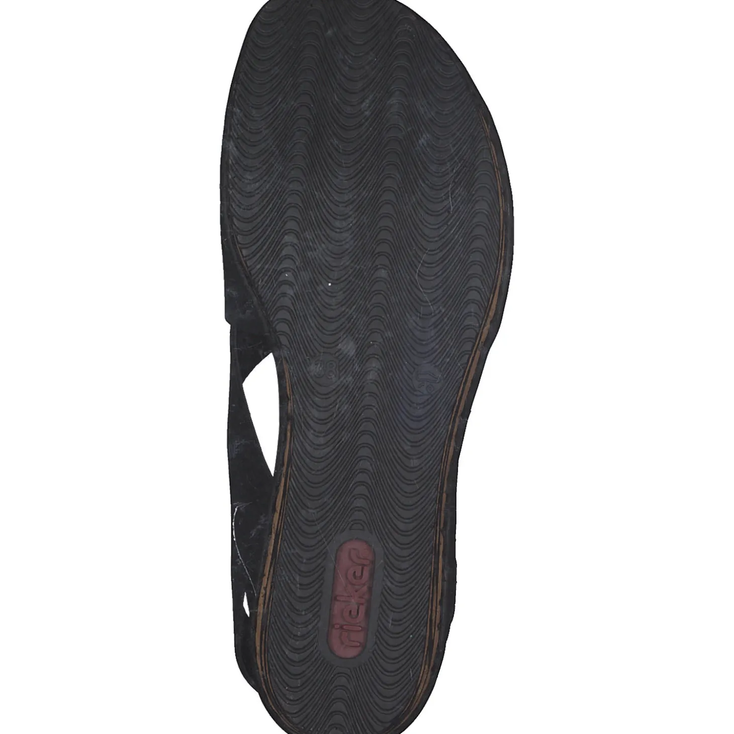 Rieker 68189, Keilsandaletten, Damen, Schwarz