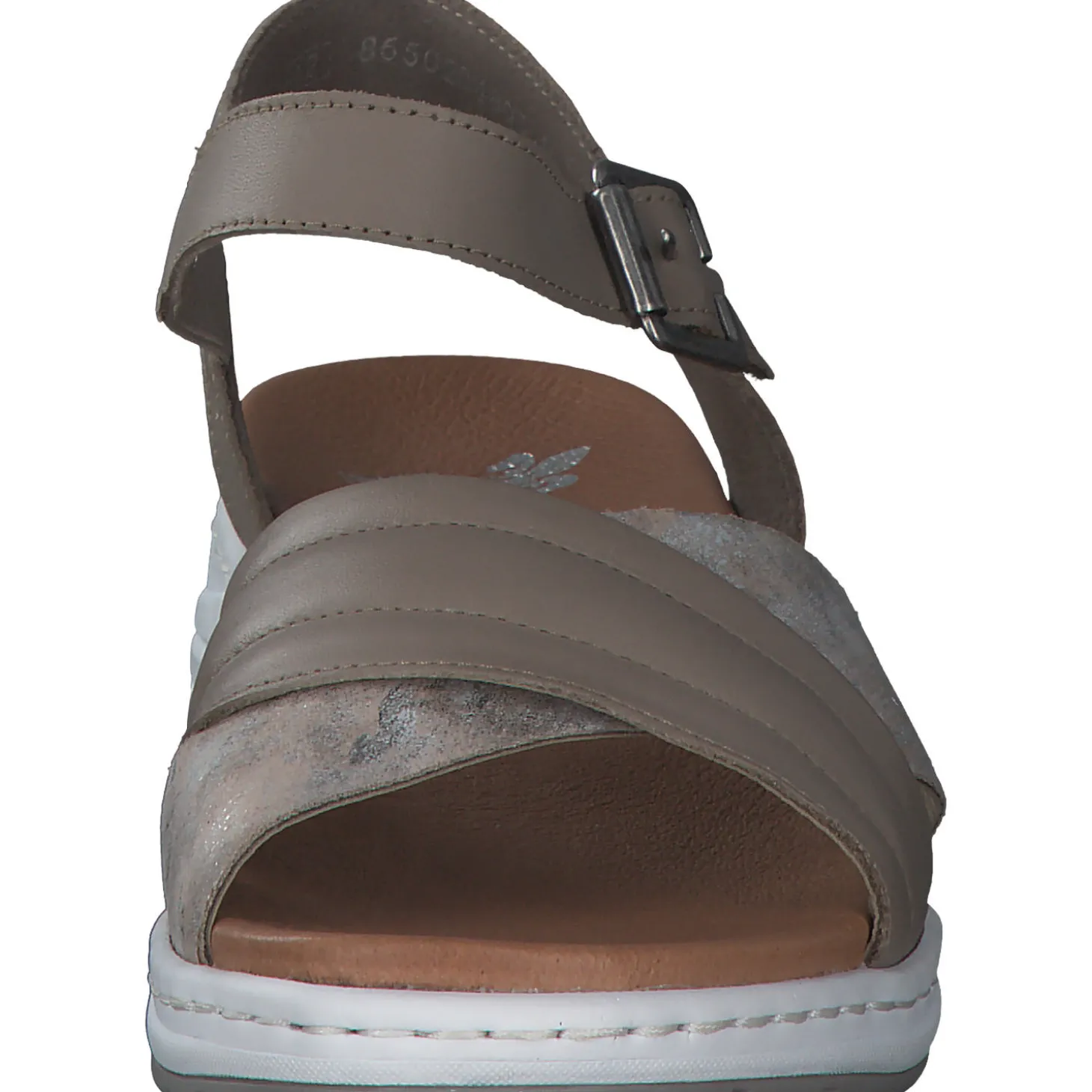 Rieker 64301, Keilsandaletten, Damen, seal/rose-metallic