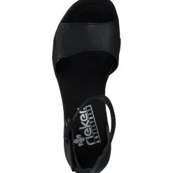 Rieker 68194, Keilsandaletten, Damen, schwarz