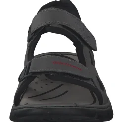 Rieker 26752, Klassische Sandalen, Herren, cenere/black/schwarz