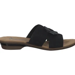 Rieker 63481, Pantoletten, Damen, Schwarz