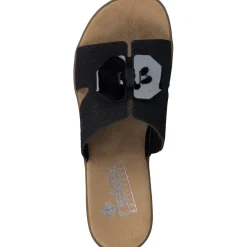 Rieker 63481, Pantoletten, Damen, Schwarz