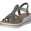Rieker 67459, Plateau-Sandaletten, Damen, schilf