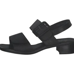 Rieker 62663, Plateau-Sandaletten, Damen, Schwarz
