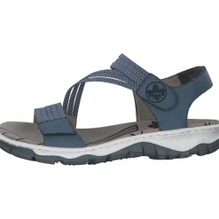Rieker 68871, Sandalen, Damen, Blau - Marineblau