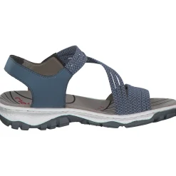 Rieker 68871, Sandalen, Damen, Blau - Marineblau