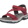 Rieker 68871, Sandalen, Damen, Rot