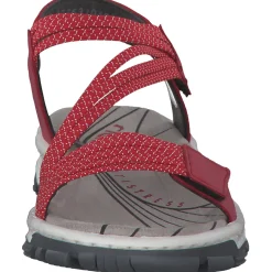 Rieker 68871, Sandalen, Damen, Rot