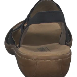 Rieker 608D1, Keilsandaletten, Damen, Schwarz