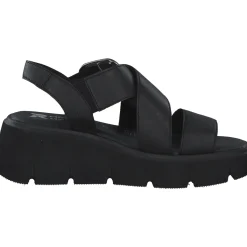 Rieker Evolution W1550, Plateau-Sandaletten, Damen, Schwarz