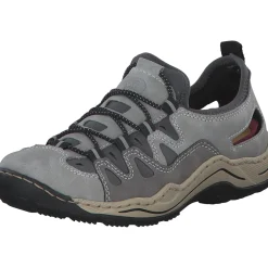 Rieker L0539, Slipper, Damen, cement/grey/blei