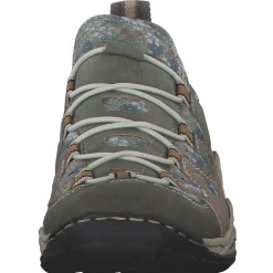 Rieker L0539, Slipper, Damen, liane/schilf/shell/kornblume