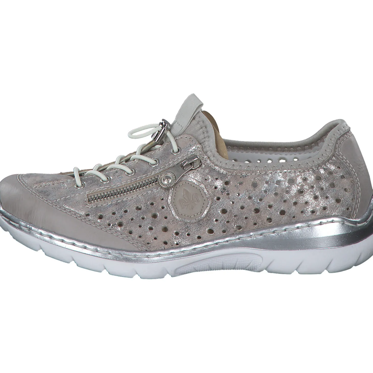 Rieker L32P6, Slipper, Damen, Beige