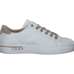 Rieker L88W2, Schnürschuhe, Damen, weiss/Rosa/Beige