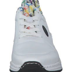 Rieker M4903, Sneakers Low, Damen, weiss/schwarz/weiss-multi