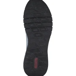 Rieker M4903, Sneakers Low, Damen, weiss/schwarz/weiss-multi