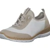 Rieker N4253, Schnürschuhe, Damen, perle/weiss/perlcreme