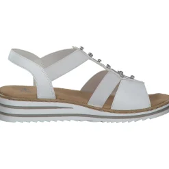 Rieker V0687, Keilsandaletten, Damen, WEISS