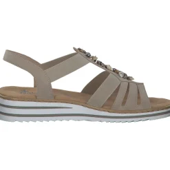 Rieker V0649, Keilsandaletten, Damen, ginger