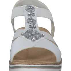 Rieker V0687, Keilsandaletten, Damen, WEISS