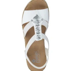 Rieker V0687, Keilsandaletten, Damen, WEISS