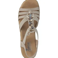 Rieker V0649, Keilsandaletten, Damen, ginger