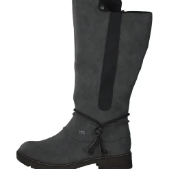 Rieker Z4774, Overknee-Stiefel, Damen, Grau