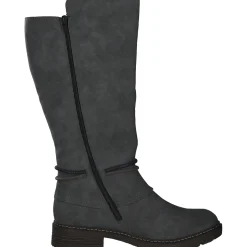 Rieker Z4774, Overknee-Stiefel, Damen, Grau