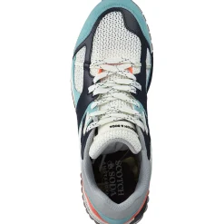 Scotch & Soda Vivex 24839937, Sneakers Low, Herren, Blau/Orange