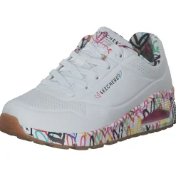 Skechers 155506, Sneakers Low, Damen, WHT Weiß