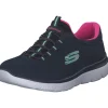 Skechers 12980, Sneakers Low, Damen, blau/pink