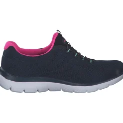 Skechers 12980, Sneakers Low, Damen, blau/pink