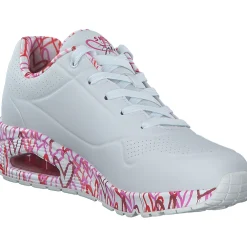 Skechers 155506, Sneakers Low, Damen, WRPK white/red/pink