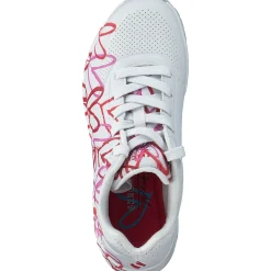 Skechers 155507, Sneakers Low, Damen, WRPK white/red/pink