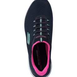 Skechers 12980, Sneakers Low, Damen, blau/pink