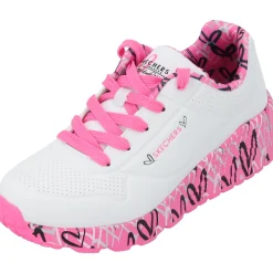 Skechers 314976L , Schnürschuhe, Kinder, white/hot pink