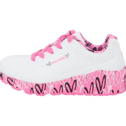 Skechers 314976L , Schnürschuhe, Kinder, white/hot pink
