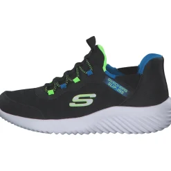 Skechers 403822L BBLM Bounder, Slipper (Kinder), Kinder, black/blue