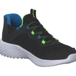 Skechers 403822L BBLM Bounder, Slipper (Kinder), Kinder, black/blue