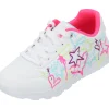 Skechers 310391L, Schnürschuhe, Kinder, white/neon multi