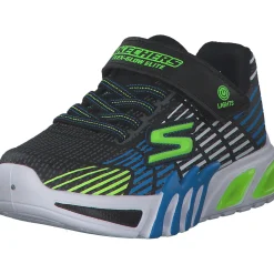 Skechers 400135L, Sneakers Low, Kinder, Schwarz/Blau/Grün