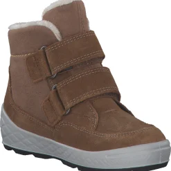 Superfit 1-106314-3000 Stiefelette Leder, Lauflernschuhe, Kinder, BRAUN/GELB