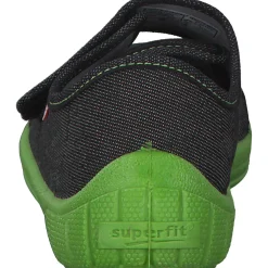 Superfit BILL 00278, Hausschuhe, Kinder, Schwarz/Grün (Dino)