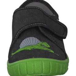 Superfit BILL 00278, Hausschuhe, Kinder, Schwarz/Grün (Dino)