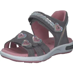 Superfit EMILY 06133, Sandalen (Kinder), Kinder, HELLGRAU/ROSA