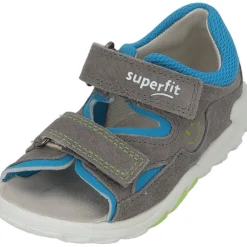 Superfit FLOW 00034, Sandalen (Kinder), Kinder, GRAU/TÜRKIS