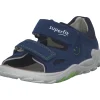 Superfit FLOW 00034, Sandalen (Kinder), Kinder, BLAU/HELLGRÜN