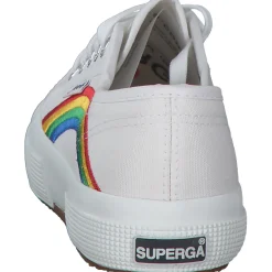 Superga 2750 Rainbow Embroidery S81281W, Sneakers Low, Damen, Weiß